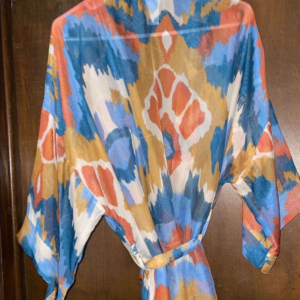 Sonoma Multicolor Patterned Kimono - Picture 3 of 4